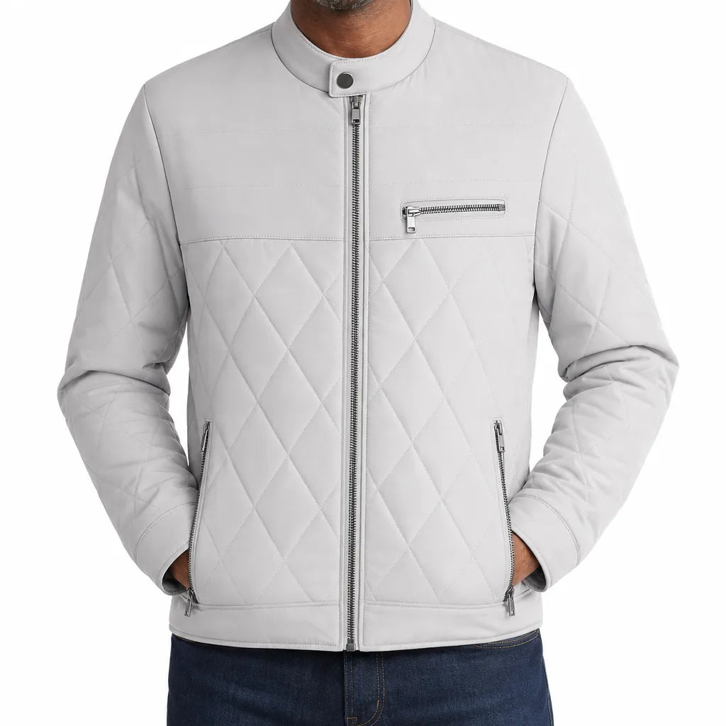 Morrow | Quilted Jacket - Color:White;Size:S