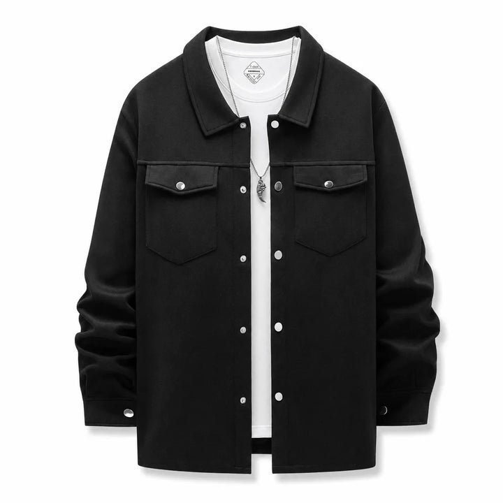 Moses Button-Front Jacket - Color:Black;Size:XS