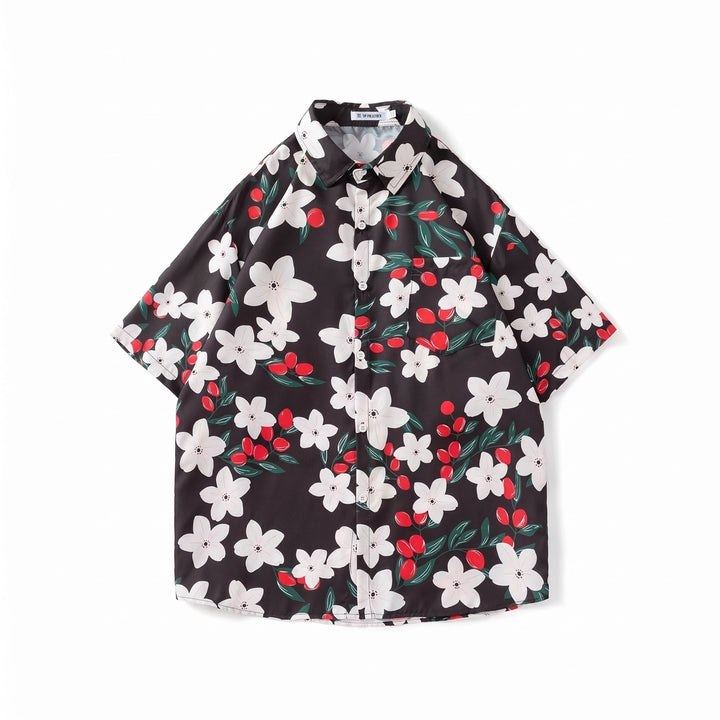 Murray Floral Shirt - Color:8038 Red;Size:XS