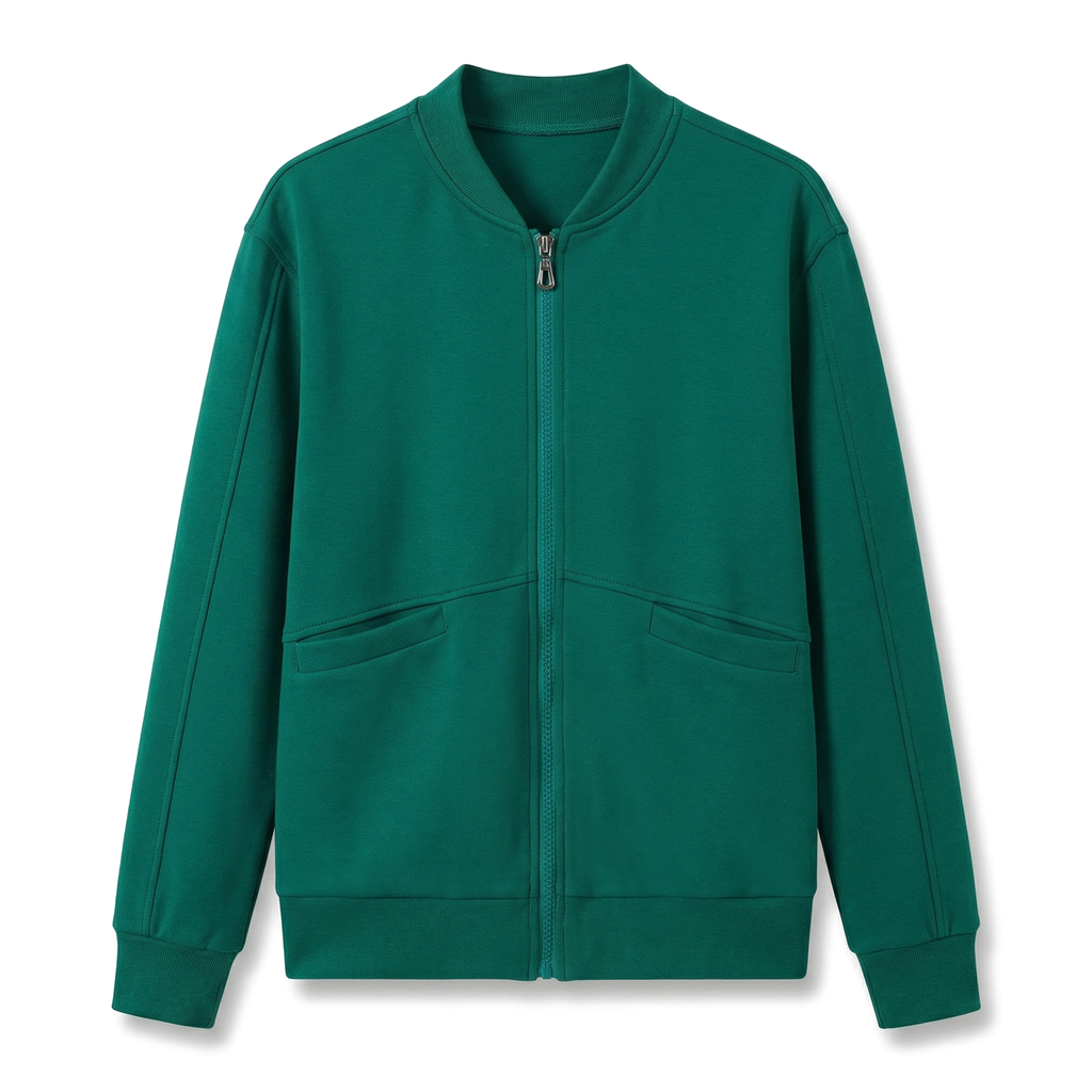 Natalia Cotton Blend Jacket - Color:Green;Size:S