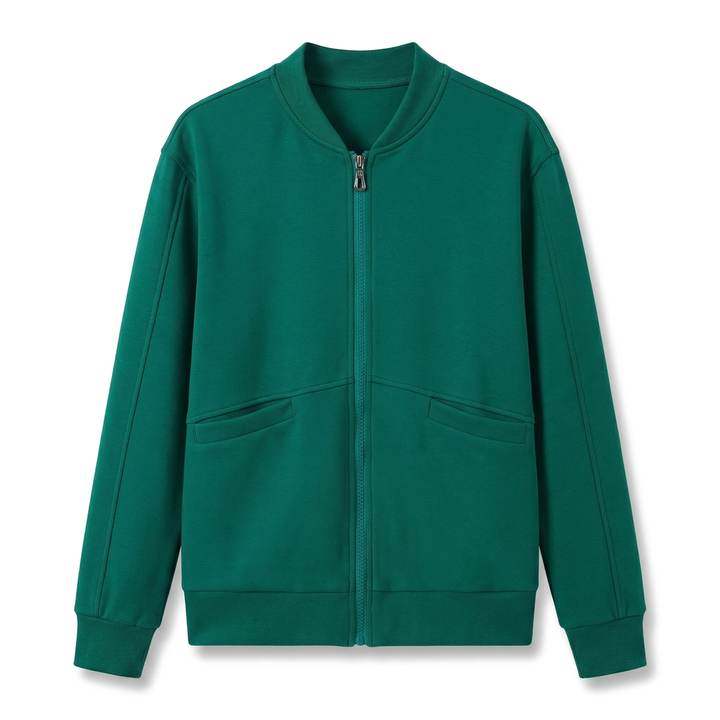 Natalia Cotton Blend Jacket - Color:Green;Size:S