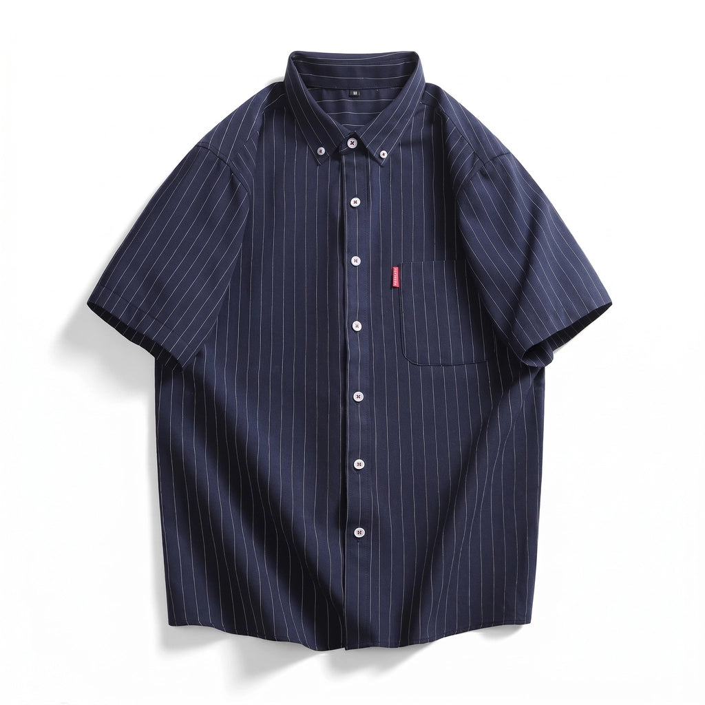 Spencer Striped Shirt - Color:Navy;Size:S