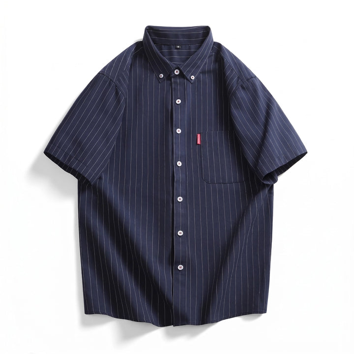 Spencer Striped Shirt - Color:Navy;Size:S