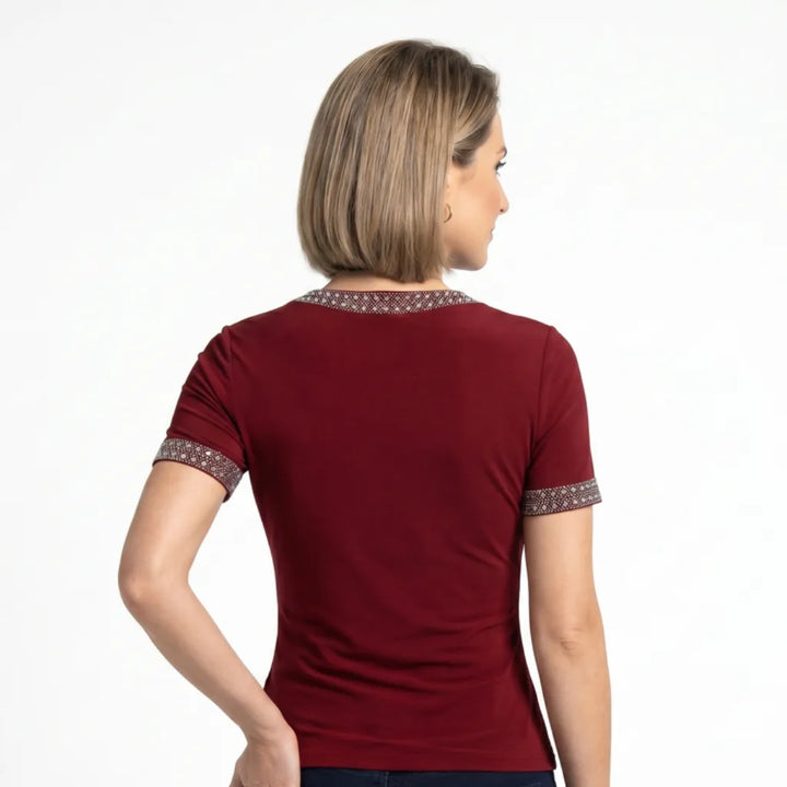 Vickers Cotton V-Neck T-Shirt