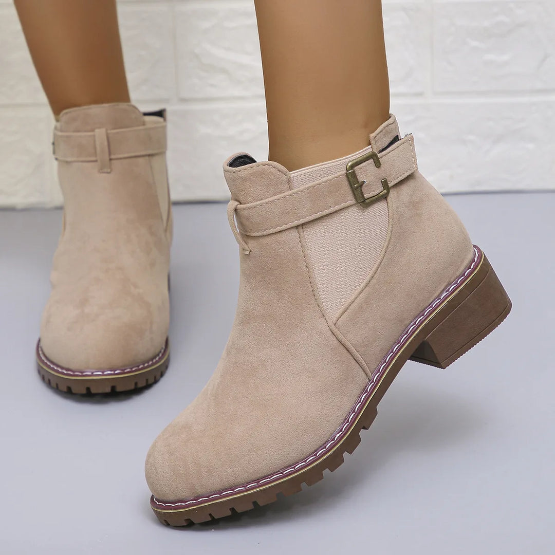 Neha  | Women's Orthopedic Ankle Boots - Pink