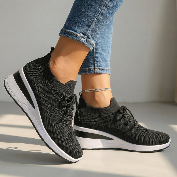 Nerina Knit Sneakers - Color:Black;Size:36