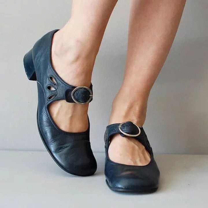 Nettie | Women's Mary Jane Shoes - Color:Blue;Size:35