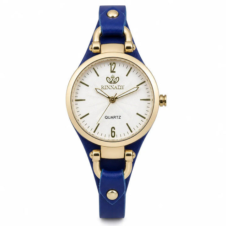 Nevaeh Slim Quartz Watch - Color:Blue