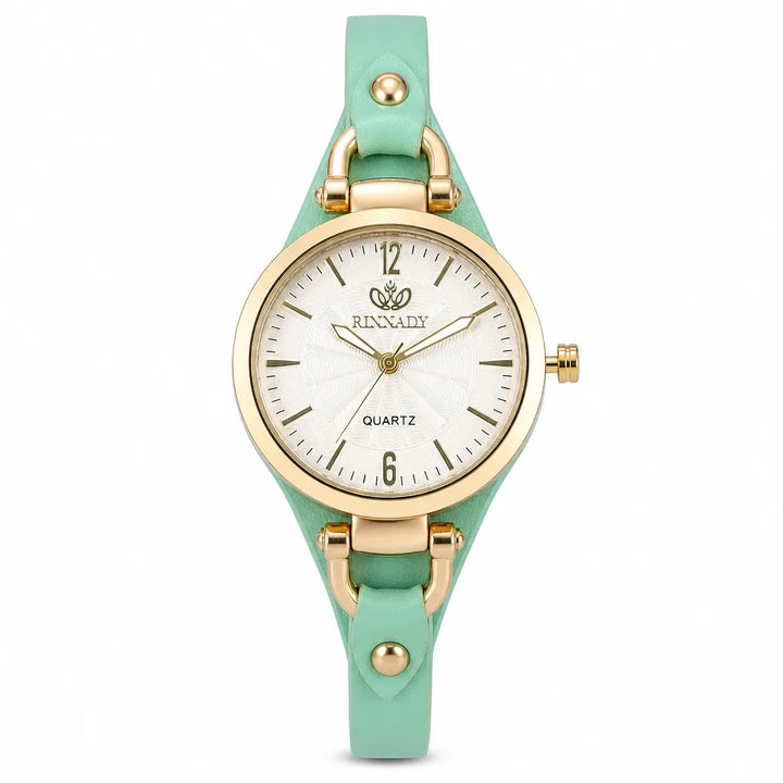 Nevaeh Slim Quartz Watch - Color:Green