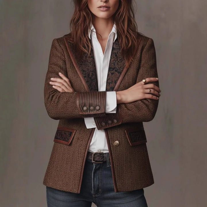 Women's Neve | Women's Herringbone Vintage Blazer