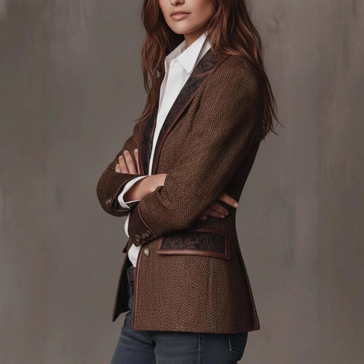 Women's Neve | Women's Herringbone Vintage Blazer