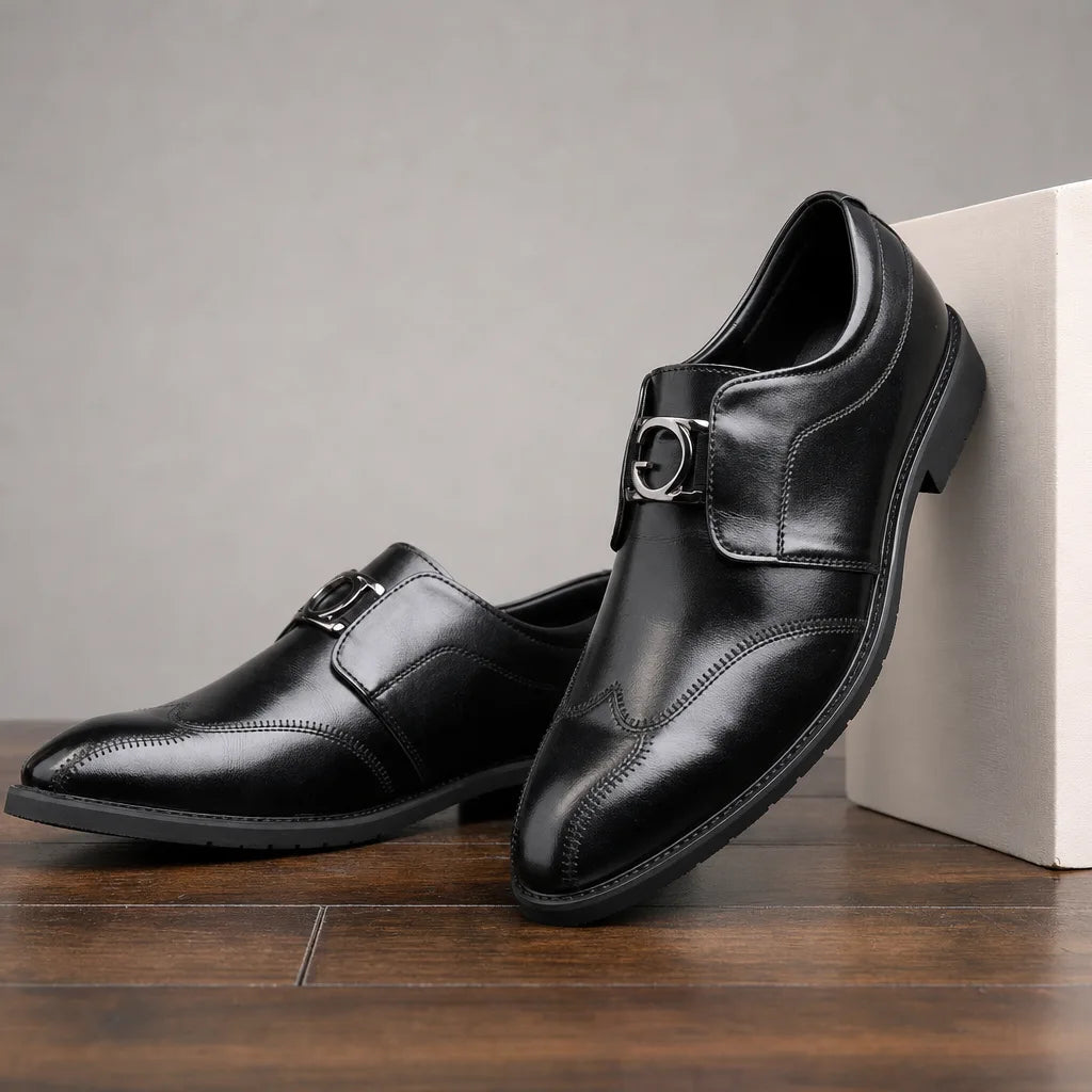 Men's Newell Textured Leather Loafers