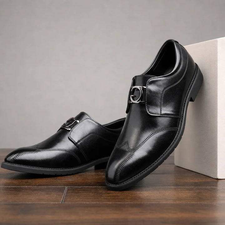 Men's Newell Textured Leather Loafers