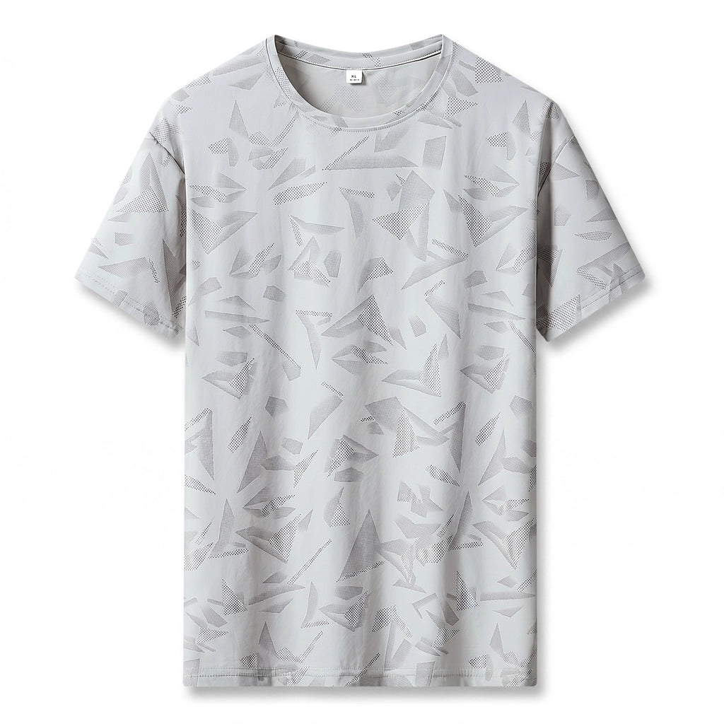 Nicholas Breeze T-Shirt - Color:White Grey;Size:L
