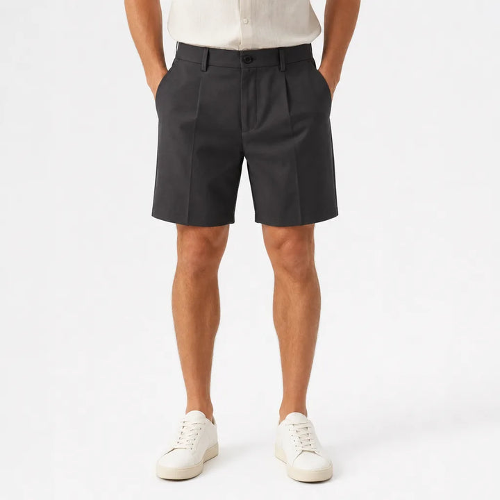 Men's Black Oliver Straight Dress Shorts