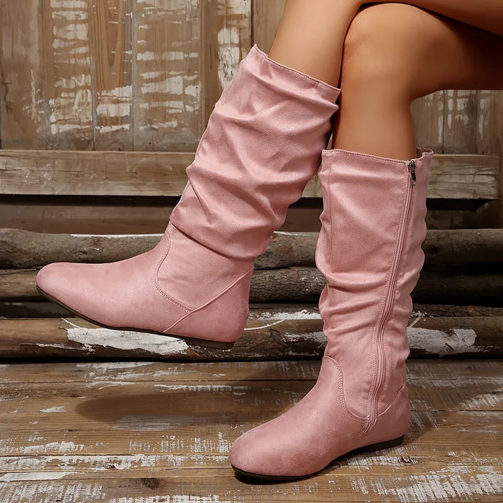 Women's Mid-Calf Boots pink.webp