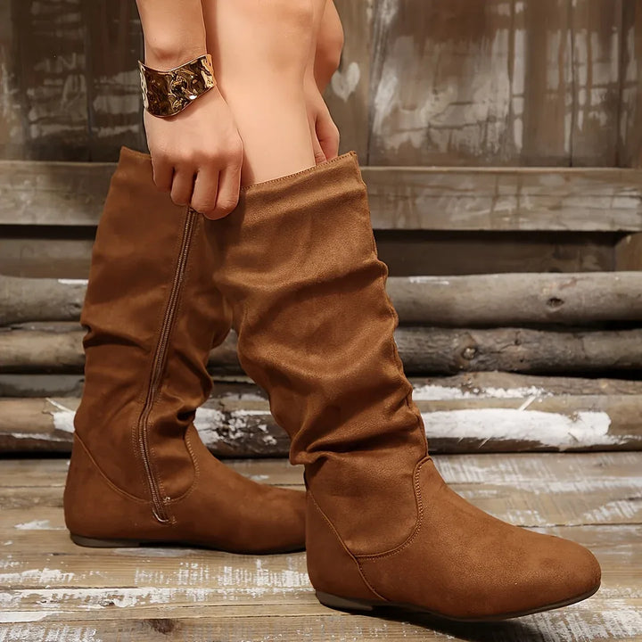 Women's Mid-Calf Boots brown1.webp