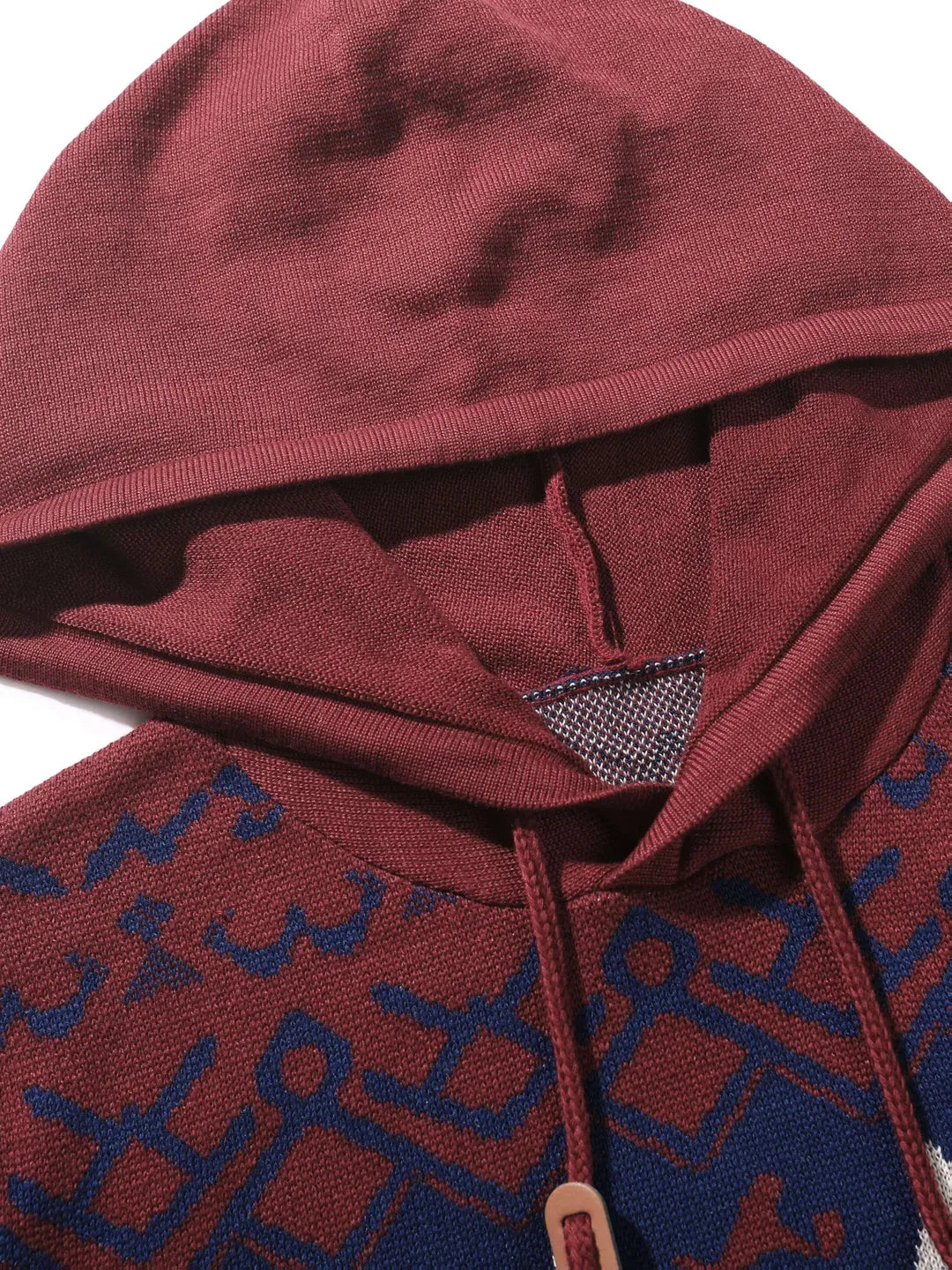 Men's Christmas Hoodie Sweater blue red 4.webp