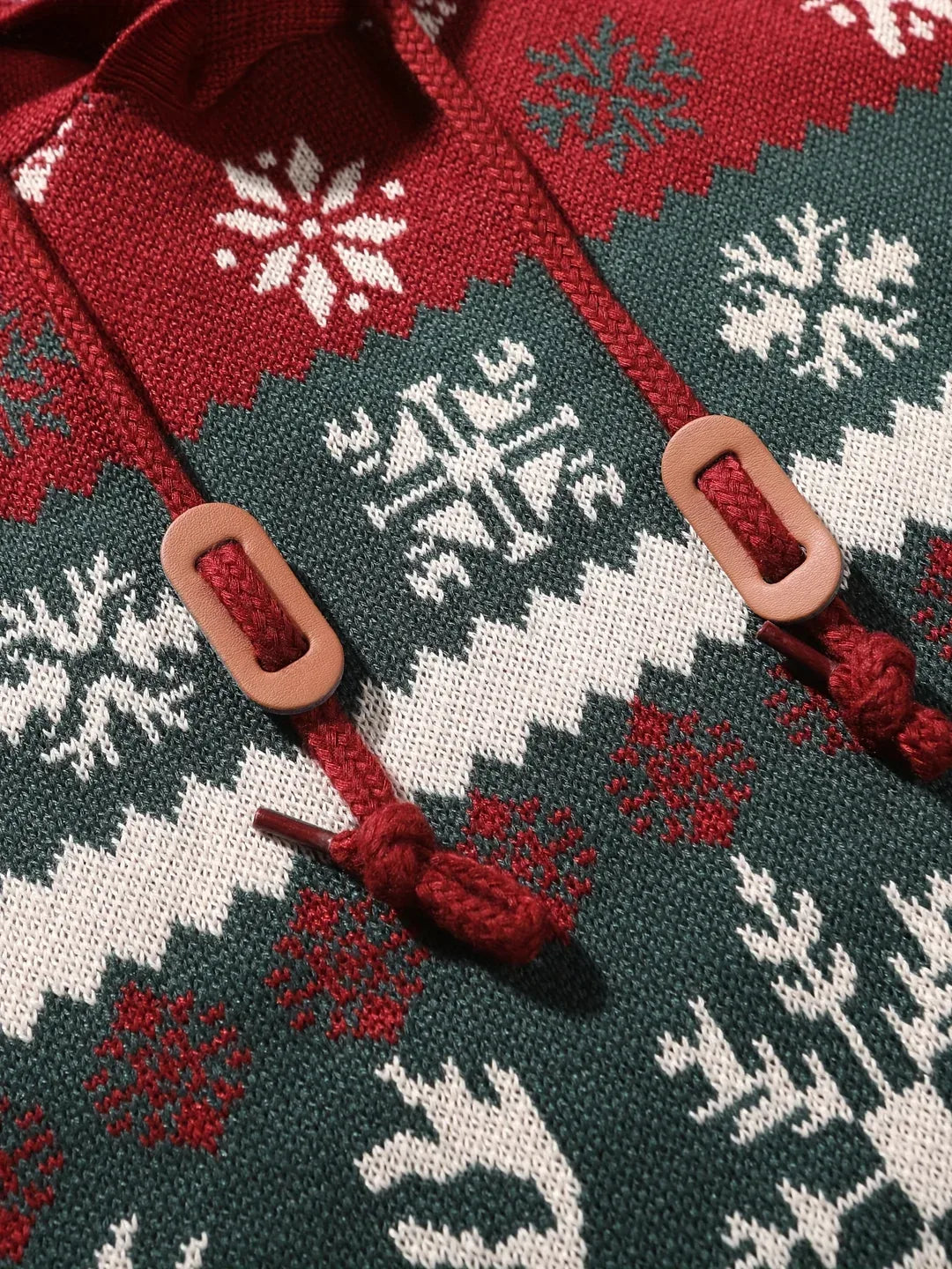 Men's Christmas Hoodie Sweater green red5.webp