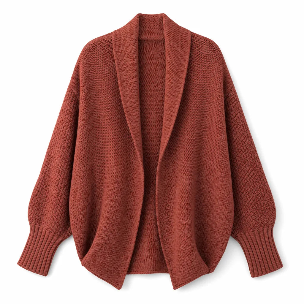 Women's Red Warner Batwing Cardigan