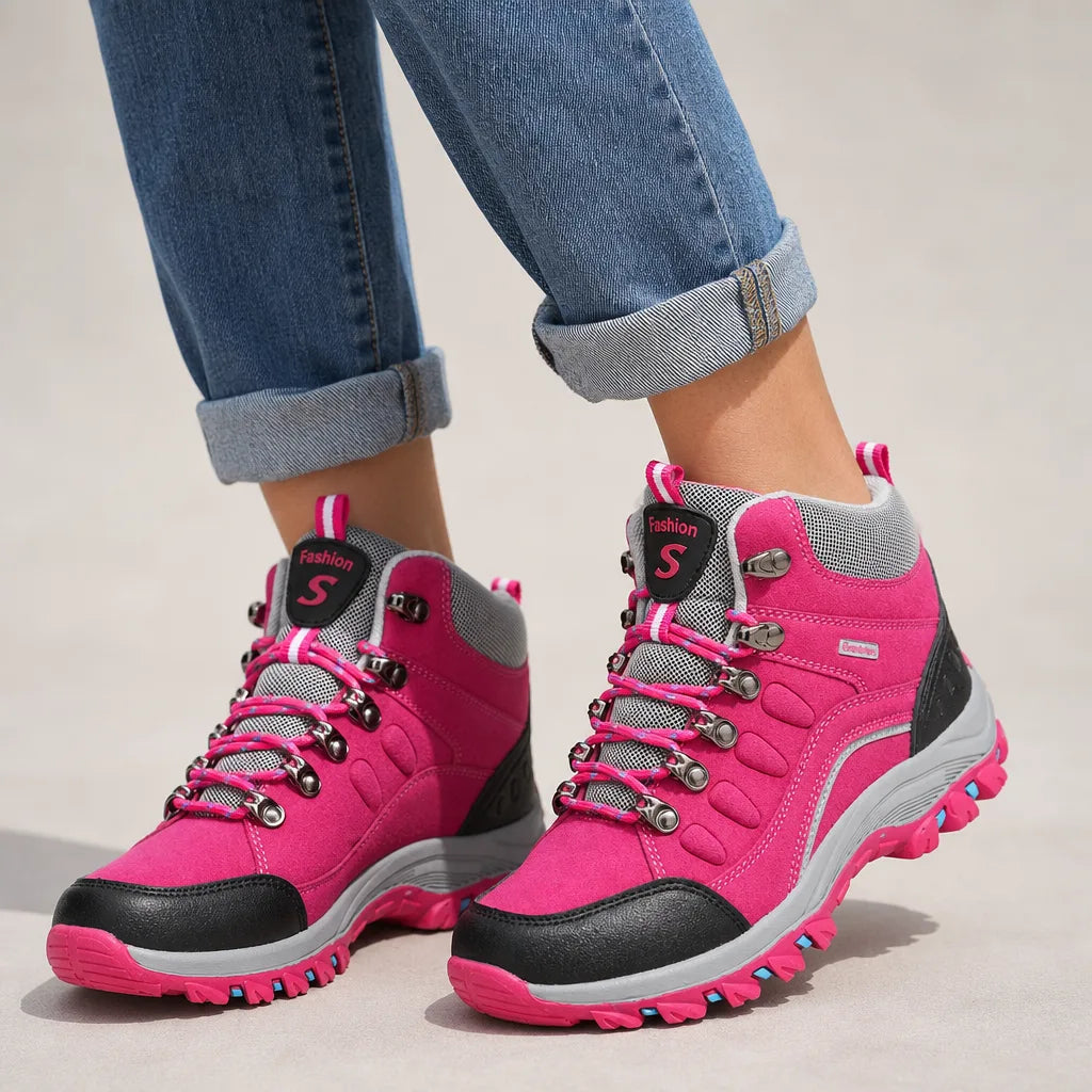 Nola Hiking Shoes - Color:Rose Red;Size:35