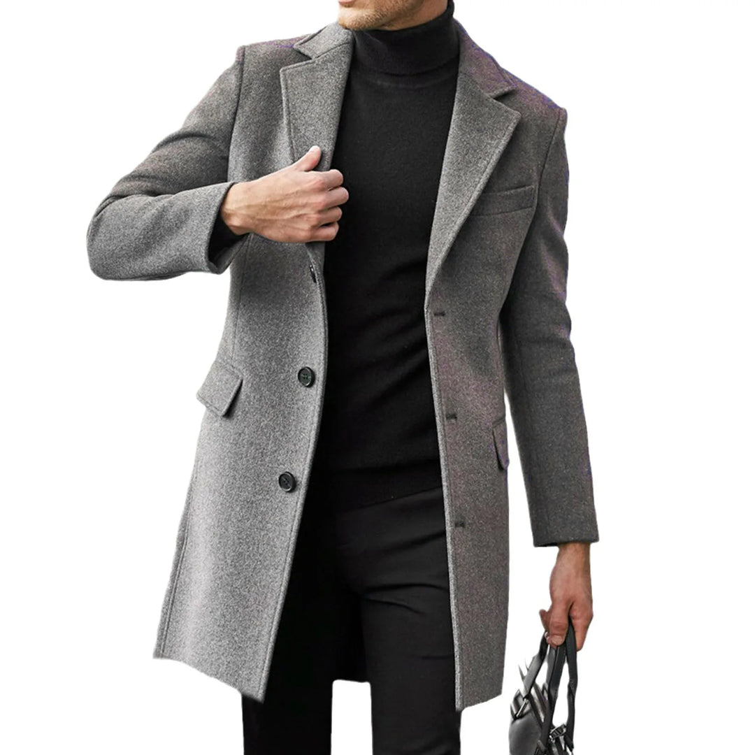 Men's Nolan | Men's Notch-Collar Tailored Trench Overcoat