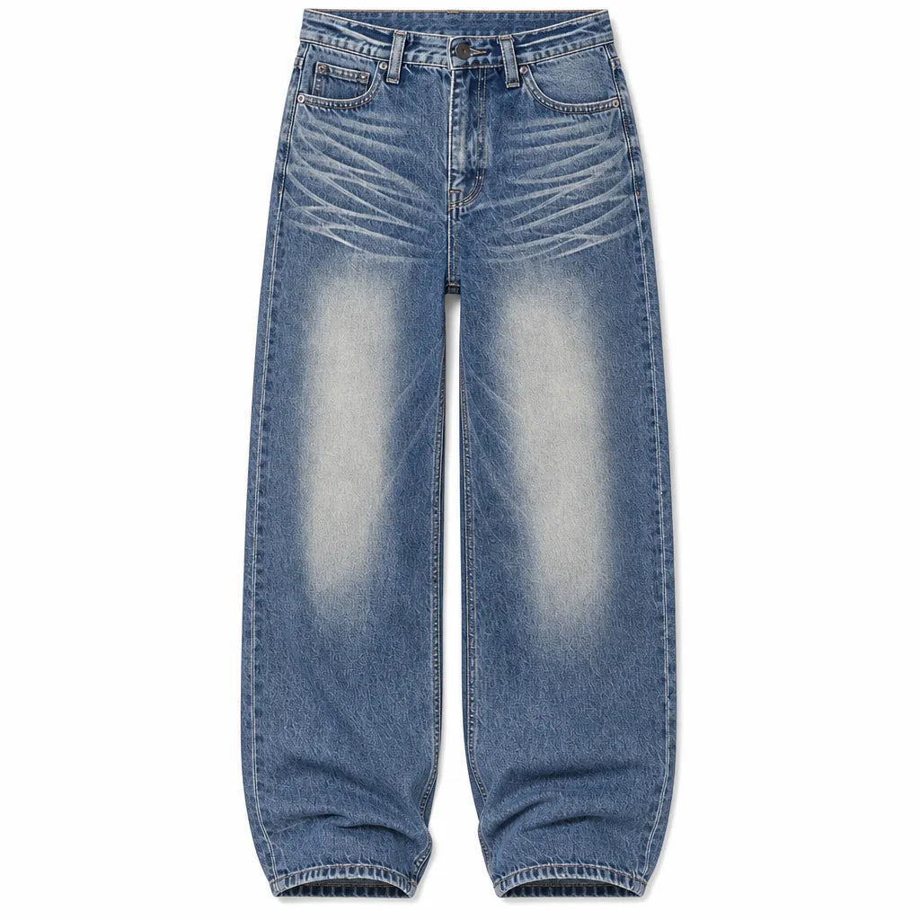 Nora | Baggy Wide Leg Jeans - Color:Blue;Size:XS