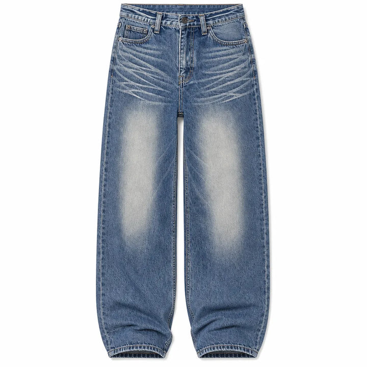 Nora | Baggy Wide Leg Jeans - Color:Blue;Size:XS