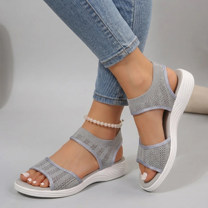 Nora Bloom Platform Sandals - Color:Gray;Size:36