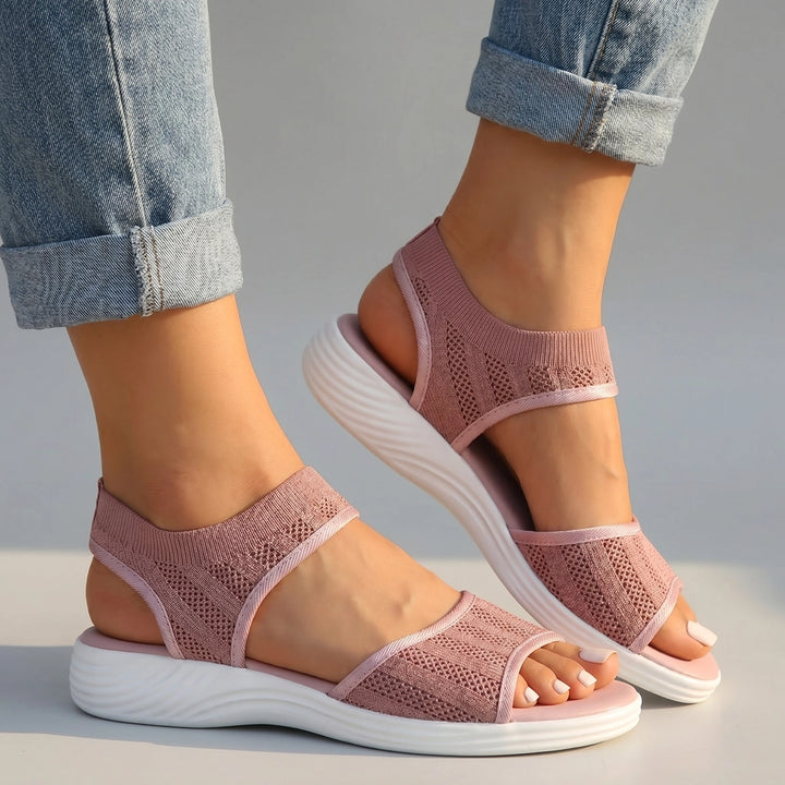 Nora Bloom Platform Sandals - Color:Pink;Size:36