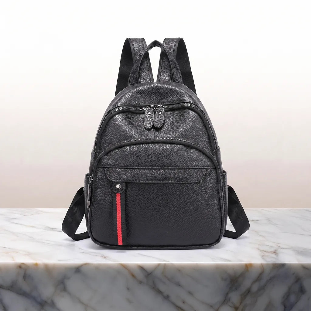 Women's Size:Black Cavanaugh Leather Mini Backpack