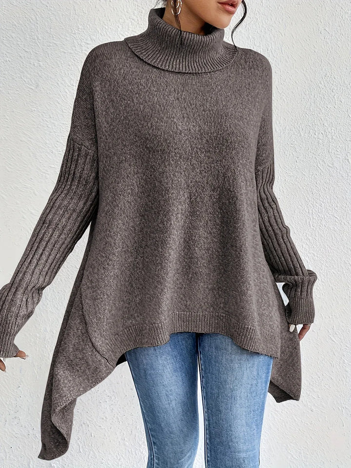 Women's Relaxed Knitted Jumper Brown4.webp