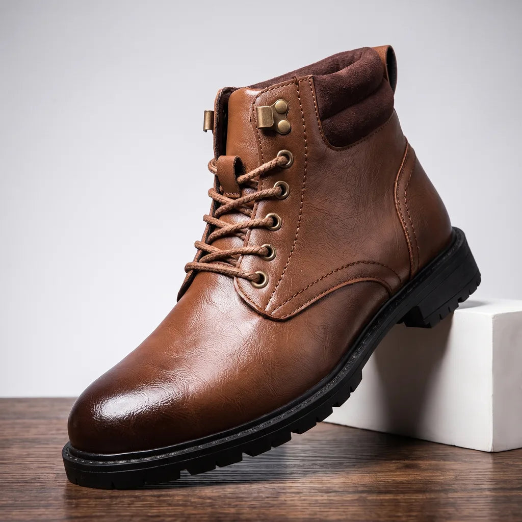 Men's Brown Norman Lace Up Boots