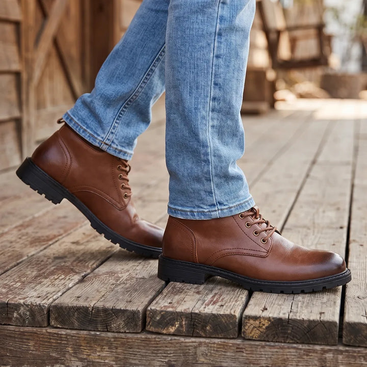 Men's Brown Norman Lace Up Boots