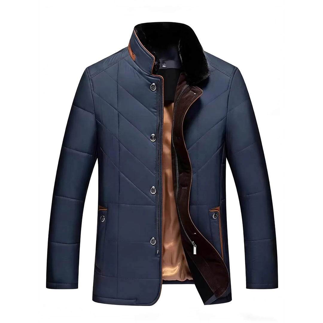 Northrop | Men's Quilted Luxury Coat  - Royal Blue