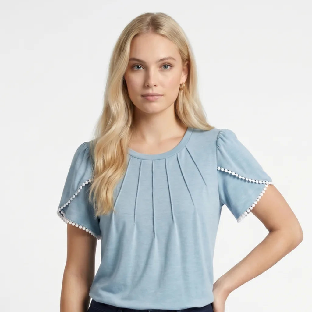 Women's Murray Pleated Lace Top
