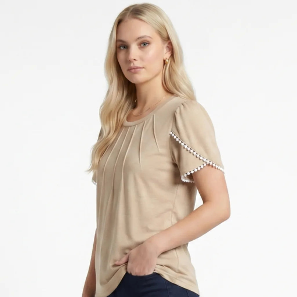 Women's Murray Pleated Lace Top