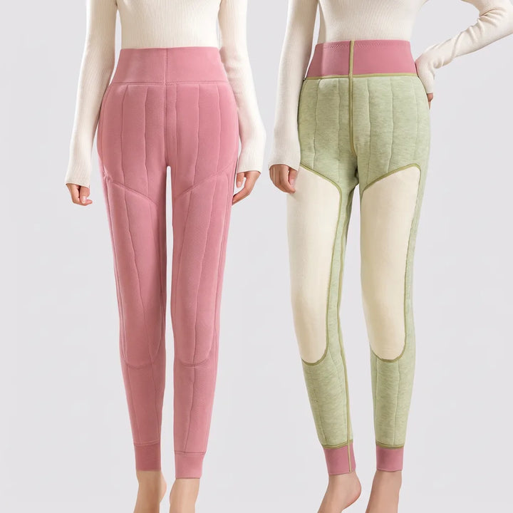 Women's Black Gray [sheep wool fill with knee pads] / recommended for -20°C Jonah Wool Padded Leggings
