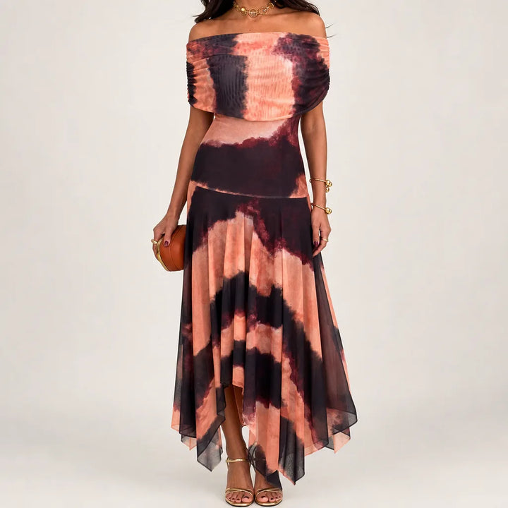 Odalys | Women's Maxi Fall Wedding Guest Dress - Color:Pattern;Size:XS