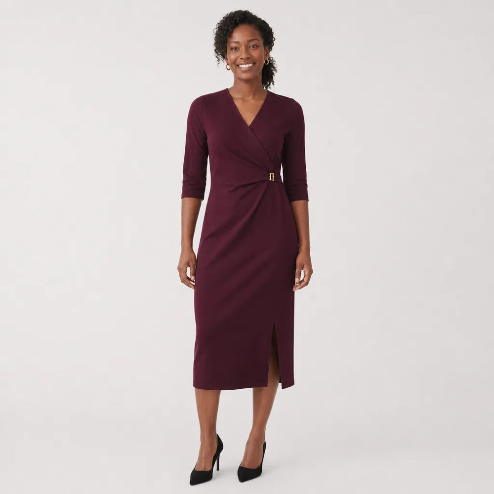 Odette V-Neck Midi Dress