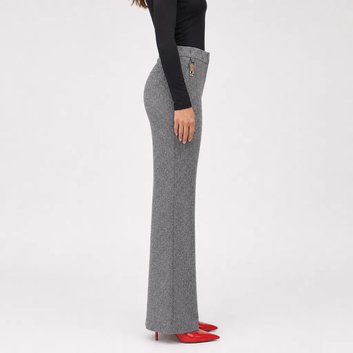 Women's Gray Douglas Plush Flare Pants