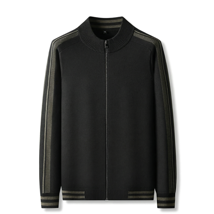 Orlan Zip Knit Jacket - Color:Black;Size:L