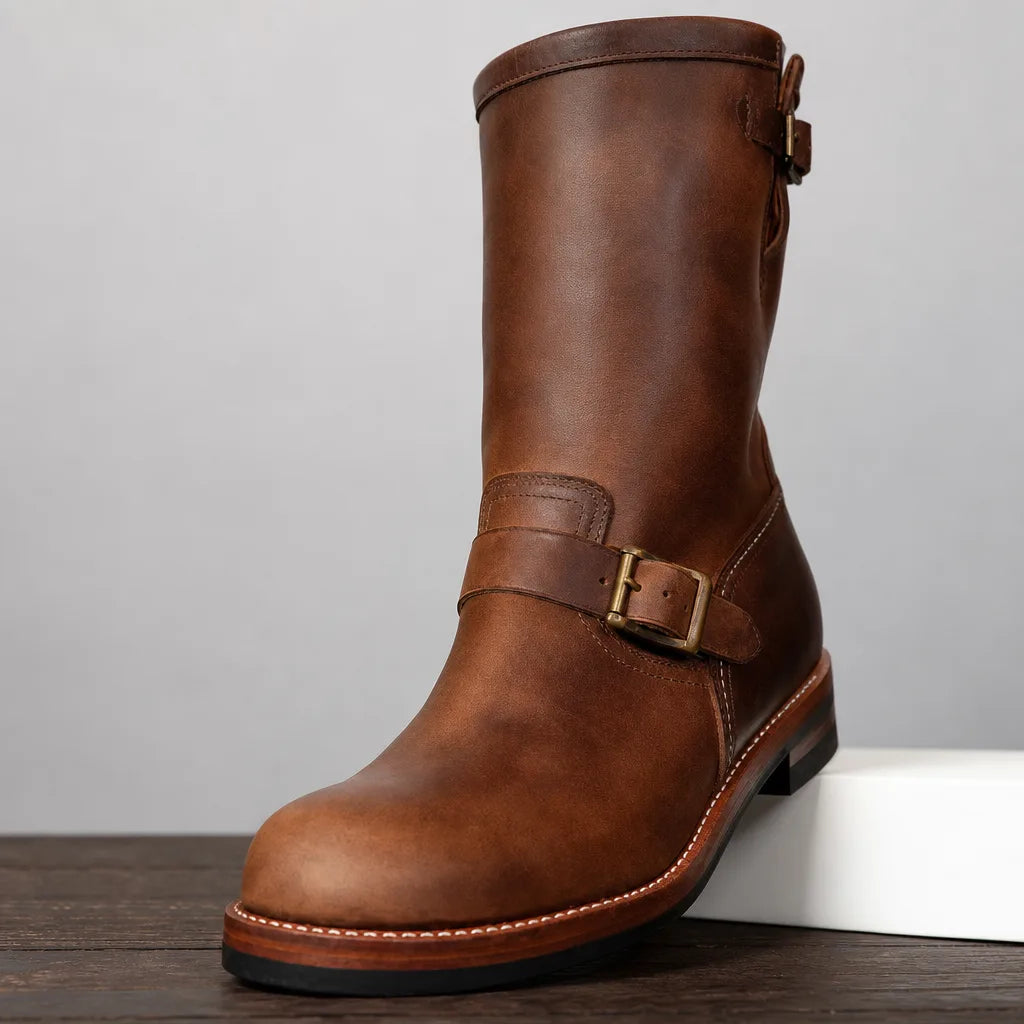 Men's Brown Gilmore Mid-Calf Boots