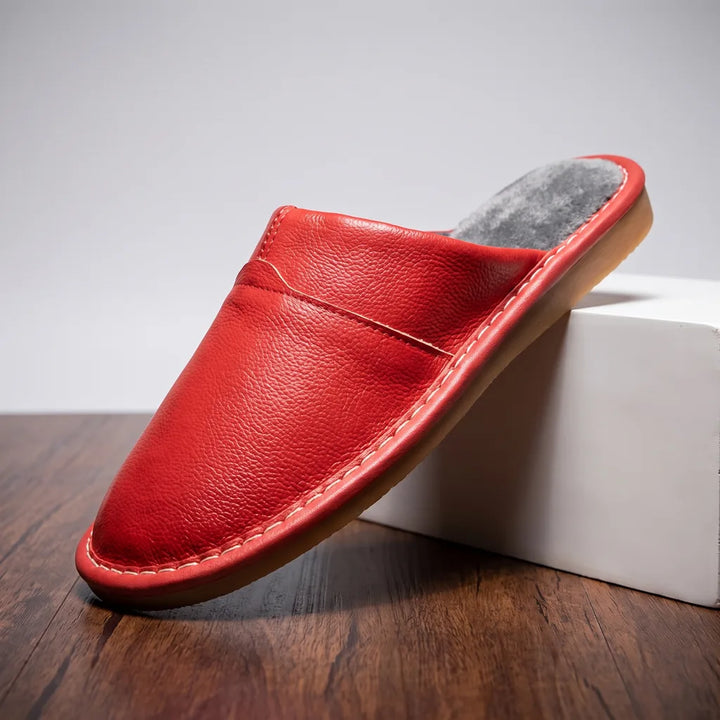 Men's Julianna Leather House Slippers