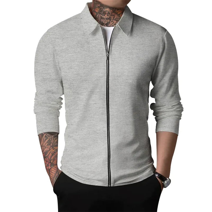 Otto | Men's Lightweight Textured Jacket  - Color:Gray;Size:XS