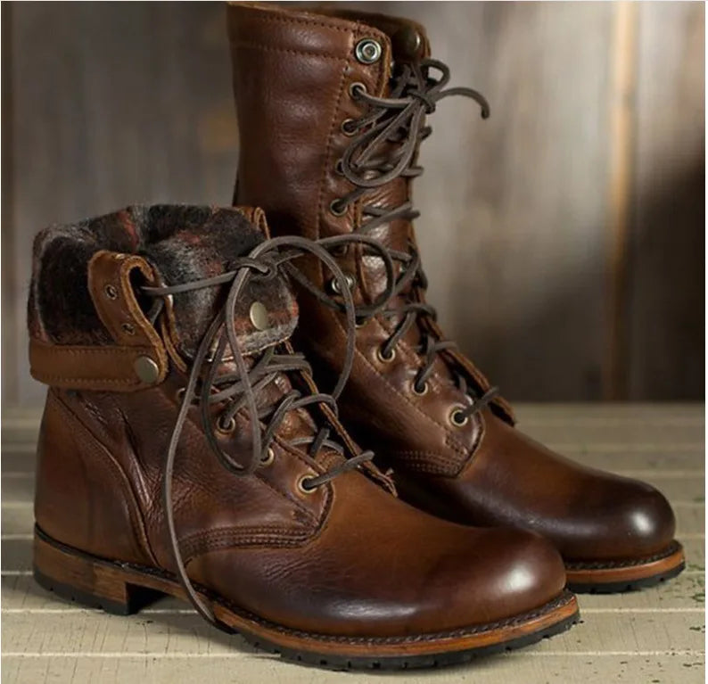 Overton | Men's Fall Brown Boots - Dark Brown