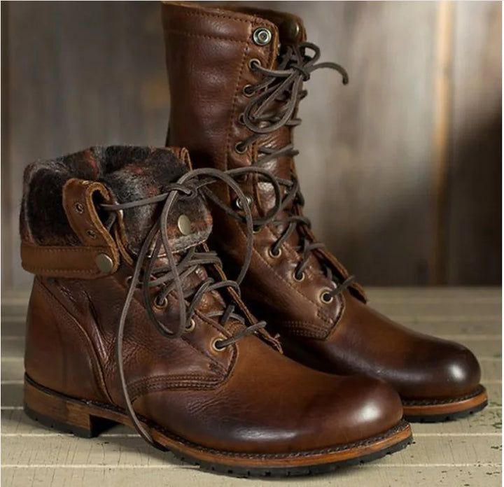Overton | Men's Fall Brown Boots - Dark Brown