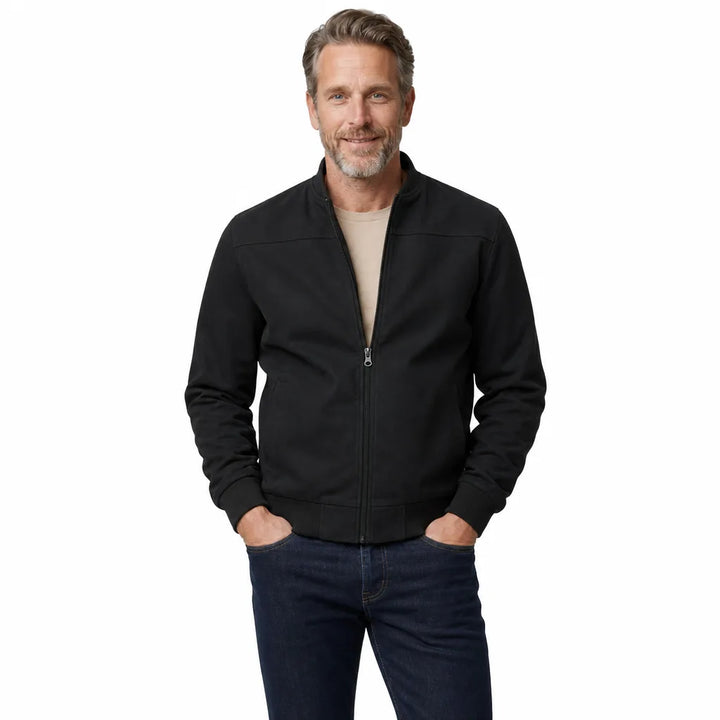 Men's Black Owen Stand Collar Jacket