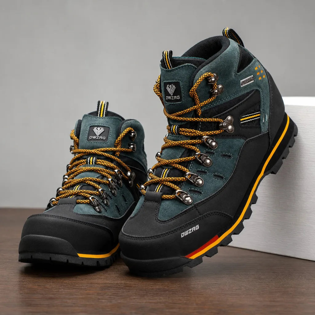 Paddington Trail Boots - Color:Dark Blue/Orange;Size:40