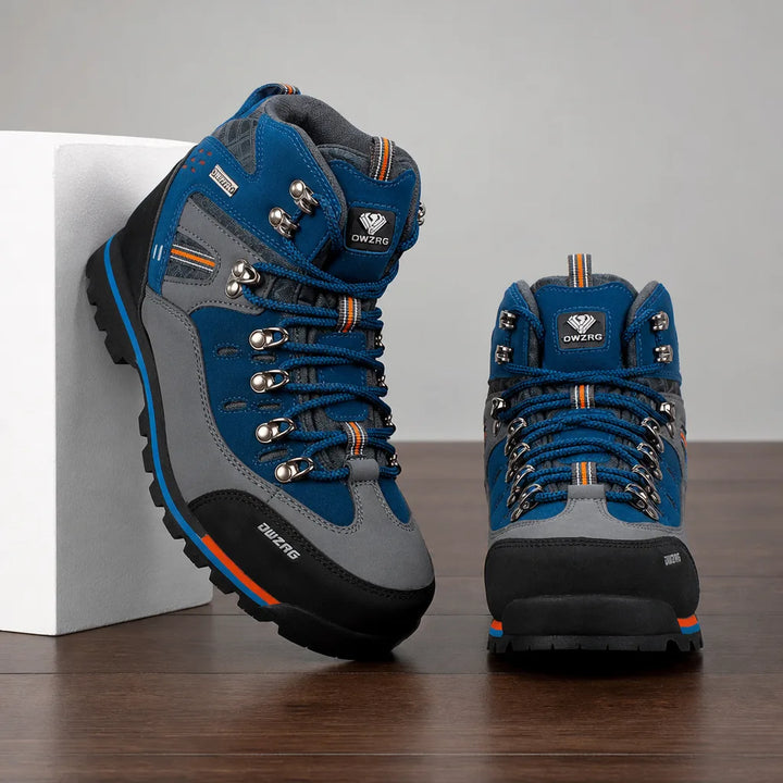 Paddington Trail Boots - Color:Gray/Royal Blue;Size:40